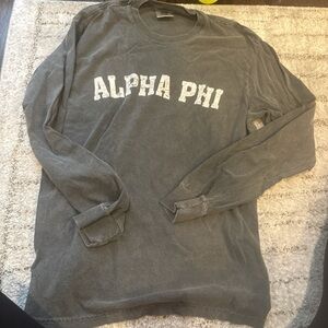 Alpha Phi Gray Long Sleeve Shirt
